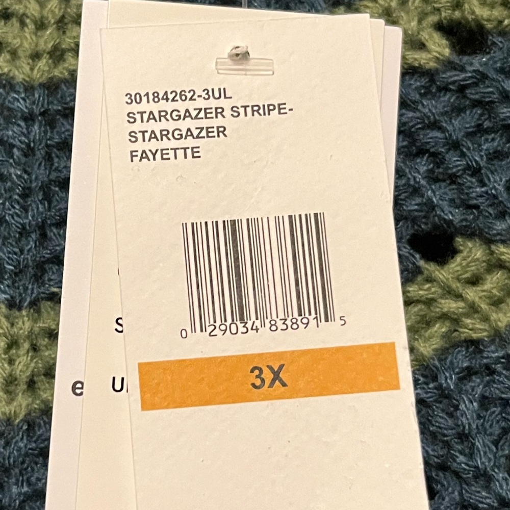Jessica Simpson Blue and Green Knit Sweater